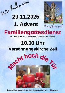 Familiengottesdienst am 1. Advent 2025
