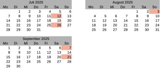 Tauftermine ab Juli 2025