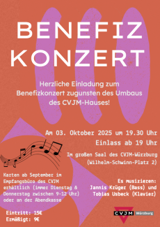Benefizkonzert CJVM am 3.10.2025